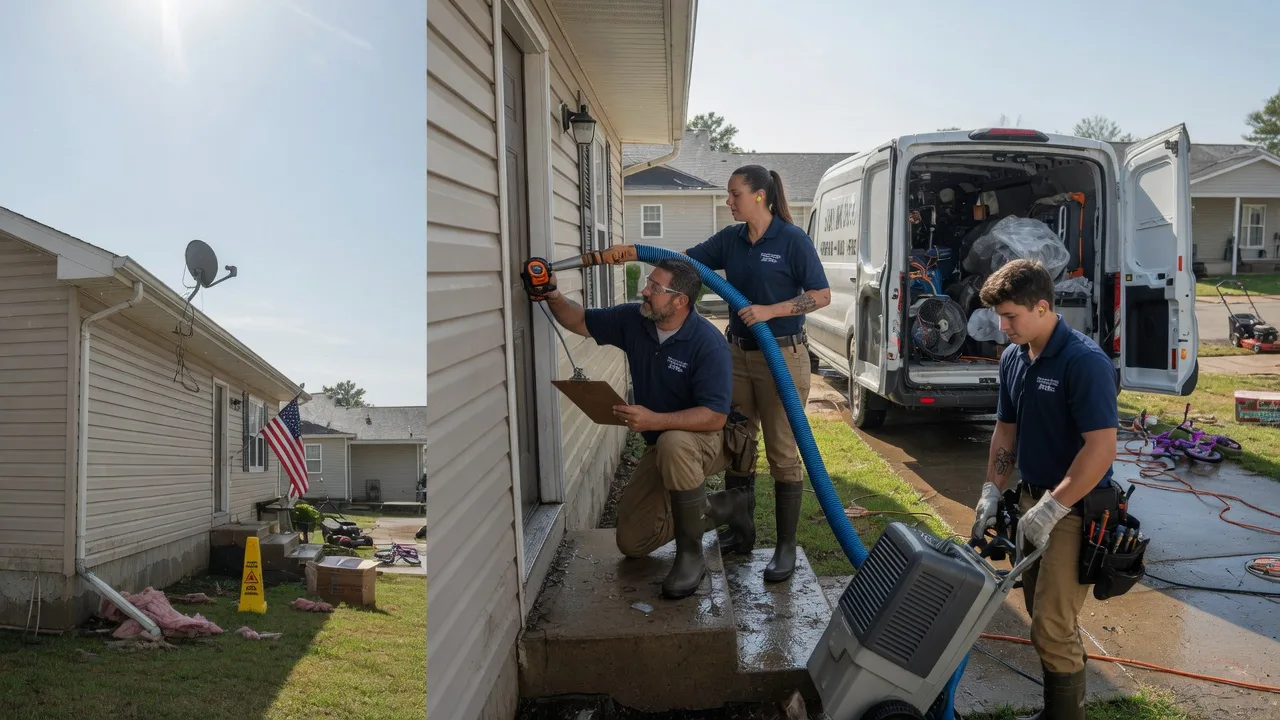 Ceiling Water Damage Restoration in Edinburg, IL near me